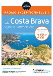 Ouvrir la brochure flash La Costa Brava